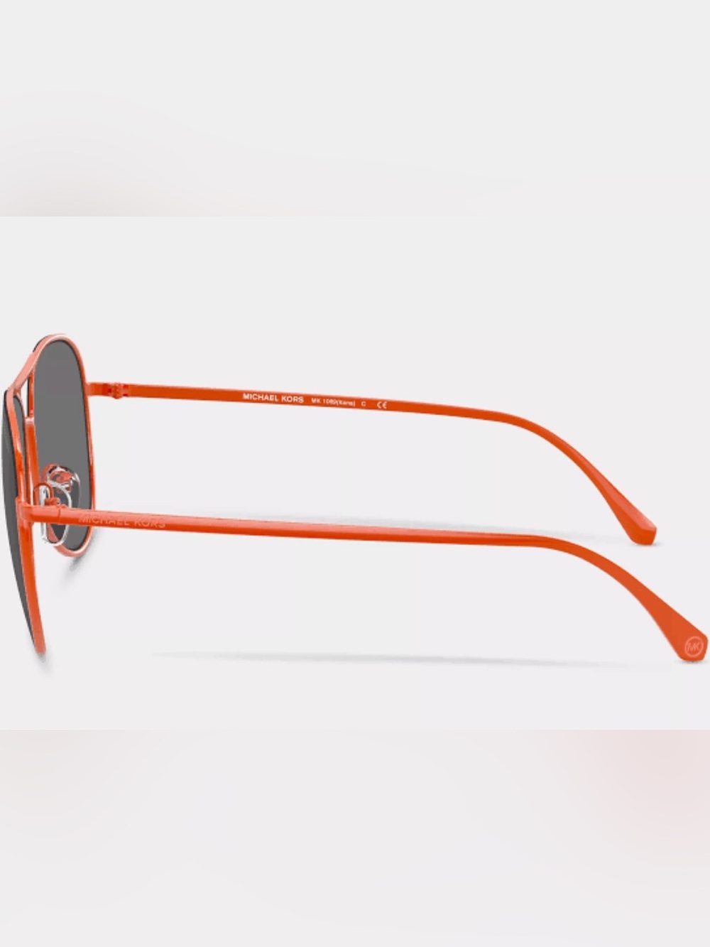 Michael Kors Orange Aviator Sunglasses with Black Lenses - Picture 7 of 7
